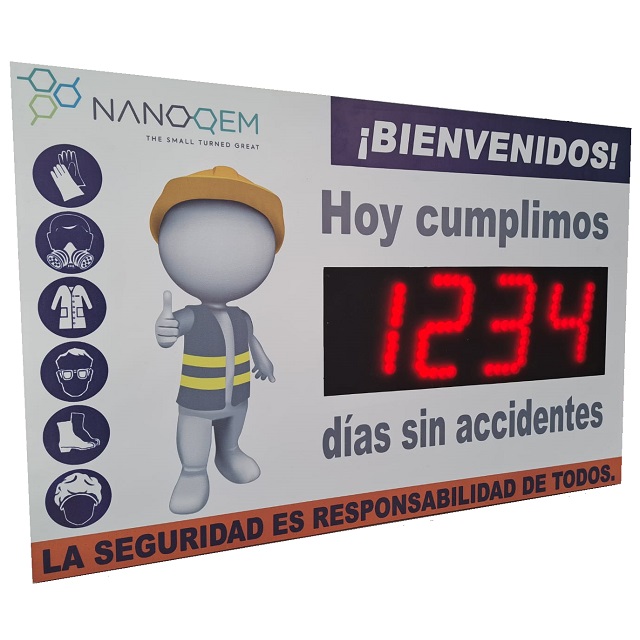 Contador de Días Sin Accidentes, Record Histórico y Semáforo